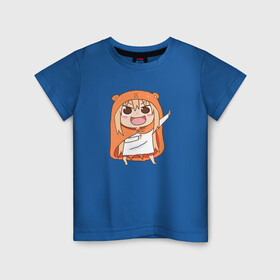 Детская футболка хлопок с принтом Himouto! Umaru-chan в Белгороде, 100% хлопок | круглый вырез горловины, полуприлегающий силуэт, длина до линии бедер | anime himouto | anime umaru | himoto | himouto | himouto umaru | himouto umaru chan | umaru | umaru chan | аниме | аниме умару | аниме химото | двуличная сестренка умару | умару | химото | химото умару тян