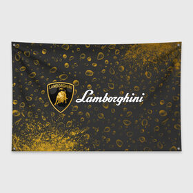 Флаг-баннер с принтом LAMBORGHINI / Ламборгини в Белгороде, 100% полиэстер | размер 67 х 109 см, плотность ткани — 95 г/м2; по краям флага есть четыре люверса для крепления | auto | lambo | lamborghini | logo | moto | symbol | авто | автомобиль | гонки | знак | ламбо | ламборгини | ламборджини | лого | логотип | логотипы | марка | машина | мото | символ | символы