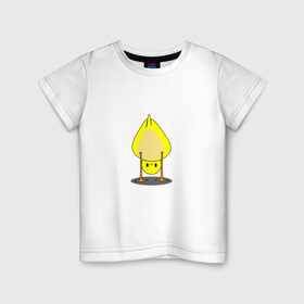 Детская футболка хлопок с принтом Утенок в Белгороде, 100% хлопок | круглый вырез горловины, полуприлегающий силуэт, длина до линии бедер | гусь | животные | милый | пернатый | прикол | птица | птичка | утенок | утка