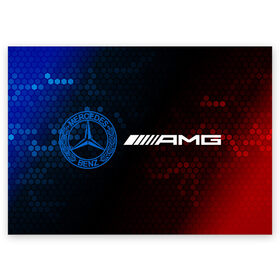 Поздравительная открытка с принтом MERCEDES / Мерседес в Белгороде, 100% бумага | плотность бумаги 280 г/м2, матовая, на обратной стороне линовка и место для марки
 | amg | auto | bens | benz | logo | merc | mercedes | mercedes benz | mersedes | moto | star | vthctltc | авто | амг | бенц | звезда | класс | лого | логотип | мерин | мерс | мерседес | мерседес бенц | мото | символ | символы | ьуксувуы