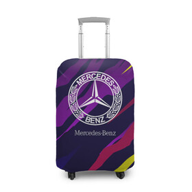 Чехол для чемодана 3D с принтом Mercedes-Benz в Белгороде, 86% полиэфир, 14% спандекс | двустороннее нанесение принта, прорези для ручек и колес | benz | mercedes | mercedes benz | sport | абстракция | бенз | бэнц | линии | лого | логотип | мерс | мерседес | мэрс | мэрседес | спорт