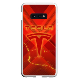 Чехол для Samsung S10E с принтом TESLA в Белгороде, Силикон | Область печати: задняя сторона чехла, без боковых панелей | elon | ilon | motors | musk | tesla | илон | маск | машина | моторс | тачка | тесла | электрокар