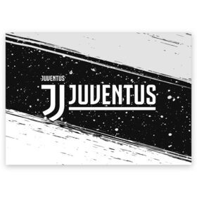 Поздравительная открытка с принтом JUVENTUS / ЮВЕНТУС в Белгороде, 100% бумага | плотность бумаги 280 г/м2, матовая, на обратной стороне линовка и место для марки
 | ball | club | dtynec | foot | football | italy | juventus | logo | ronaldo | sport | team | дибала | италия | клуб | лого | логотип | логотипы | огмутегы | роналдо | сборная | символ | символы | спорт | форма | футбол | футболист | футболисту | 