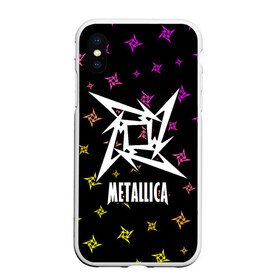 Чехол для iPhone XS Max матовый с принтом METALLICA МЕТАЛЛИКА в Белгороде, Силикон | Область печати: задняя сторона чехла, без боковых панелей | Тематика изображения на принте: hetfield | james | logo | metal | metalica | metallica | music | rock | star | джеймс | звезда | знак | ларс | лого | логотип | логотипы | метал | металика | металлика | музыка | рок | символ | символы | ульрих | хэтфилд