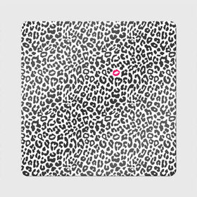 Магнит виниловый Квадрат с принтом Kiss в Белгороде, полимерный материал с магнитным слоем | размер 9*9 см, закругленные углы | Тематика изображения на принте: art | background | kiss | leopard | lips | spots | texture | арт | губы | леопард | поцелуй | пятна | текстура | фон