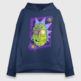 Женское худи Oversize хлопок с принтом Rick & Morty Рик в Белгороде, френч-терри — 70% хлопок, 30% полиэстер. Мягкий теплый начес внутри —100% хлопок | боковые карманы, эластичные манжеты и нижняя кромка, капюшон на магнитной кнопке | halloween | morty | morty smith | portal | rick | rick and morty | rick sanchez | sanchez | smith | turner | морти | морти смит | портал | рик | рик и морти | рик санчез | санчез | смит | хэллоуин