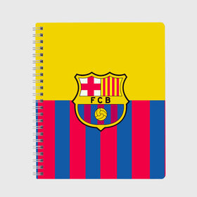 Тетрадь с принтом Barcelona в Белгороде, 100% бумага | 48 листов, плотность листов — 60 г/м2, плотность картонной обложки — 250 г/м2. Листы скреплены сбоку удобной пружинной спиралью. Уголки страниц и обложки скругленные. Цвет линий — светло-серый
 | ansu fati | barcelona | coutinho | doelpunt | doelpunten | fc barcelona | football | goal | goals | gol | highlights | koeman | la liga | lenglet | messi | neto | premier league | samenvatting | soccer | sp:liliga | sp:tyhigh | voetbal | ziggo | ziggo spo