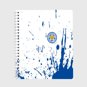 Тетрадь с принтом Leicester City в Белгороде, 100% бумага | 48 листов, плотность листов — 60 г/м2, плотность картонной обложки — 250 г/м2. Листы скреплены сбоку удобной пружинной спиралью. Уголки страниц и обложки скругленные. Цвет линий — светло-серый
 | city | content | epl | football | foxes | goal | goals | highlights | jamie vardy | king power stadium | lcfc | lcfc tv | leicester | leicester city | leicester city fc | mahrez | man city | manchester city | pep gu | premier league | soccer | vardy | vid