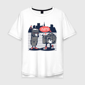 Мужская футболка хлопок Oversize с принтом Я ничто без тебя в Белгороде, 100% хлопок | свободный крой, круглый ворот, “спинка” длиннее передней части | art | camera | city | hearts | lens | love | арт | город | камера | любовь | объектив | сердечки | фотик | фотоаппарат
