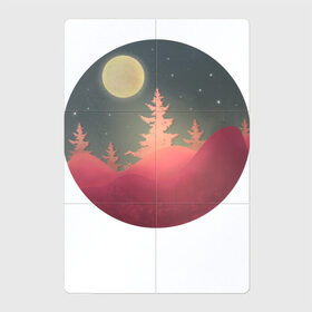 Магнитный плакат 2Х3 с принтом Полнолуние в Белгороде, Полимерный материал с магнитным слоем | 6 деталей размером 9*9 см | forest | full moon | moon | mountain | nature | night | stars | гора | горы | деревья | звезды | лес | луна | луная ночь | лунная ночь | ночь | пейзаж | полная луна | полнолуние | природа | рисунок