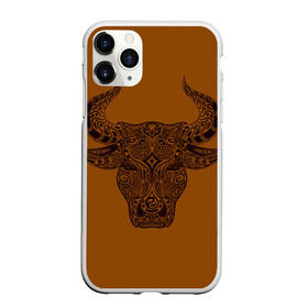 Чехол для iPhone 11 Pro матовый с принтом Святая корова в Белгороде, Силикон |  | голова быка | голова коровы | инь янь. | корова | татуировки | узоры