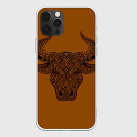 Чехол для iPhone 12 Pro Max с принтом Святая корова в Белгороде, Силикон |  | Тематика изображения на принте: голова быка | голова коровы | инь янь. | корова | татуировки | узоры