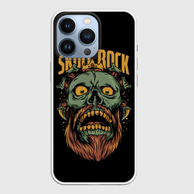 Чехол для iPhone 13 Pro с принтом Skull Rock в Белгороде,  |  | Тематика изображения на принте: art | beard | eyes | music | rock | skull | teeth | арт | борода | глаза | зубы | музыка | рок | череп