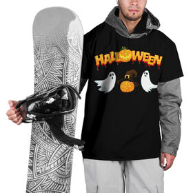 Накидка на куртку 3D с принтом Halloween в Белгороде, 100% полиэстер |  | Тематика изображения на принте: halloween | jack | lantern | pumpkin | светильник джека | хэллоуин