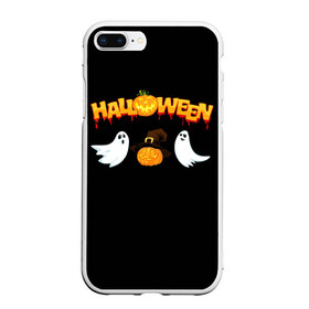 Чехол для iPhone 7Plus/8 Plus матовый с принтом Halloween в Белгороде, Силикон | Область печати: задняя сторона чехла, без боковых панелей | Тематика изображения на принте: halloween | jack | lantern | pumpkin | светильник джека | хэллоуин