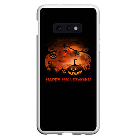 Чехол для Samsung S10E с принтом Halloween в Белгороде, Силикон | Область печати: задняя сторона чехла, без боковых панелей | halloween | jack | lantern | pumpkin | светильник джека | хэллоуин