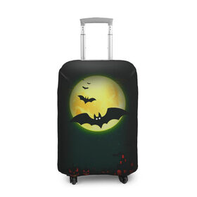 Чехол для чемодана 3D с принтом Halloween в Белгороде, 86% полиэфир, 14% спандекс | двустороннее нанесение принта, прорези для ручек и колес | halloween | jack | lantern | pumpkin | светильник джека | хэллоуин