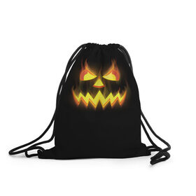 Рюкзак-мешок 3D с принтом Halloween в Белгороде, 100% полиэстер | плотность ткани — 200 г/м2, размер — 35 х 45 см; лямки — толстые шнурки, застежка на шнуровке, без карманов и подкладки | halloween | jack | lantern | pumpkin | светильник джека | хэллоуин