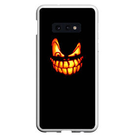 Чехол для Samsung S10E с принтом Halloween в Белгороде, Силикон | Область печати: задняя сторона чехла, без боковых панелей | halloween | jack | lantern | pumpkin | светильник джека | хэллоуин