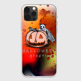Чехол для iPhone 12 Pro Max с принтом Bat and pumpkin в Белгороде, Силикон |  | halloween | hallowen | halowen | helloween | день всех святых | летучая мышь | тыква | халовен | халовин | хеллуин | хеловин