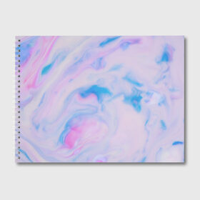 Альбом для рисования с принтом BluePink в Белгороде, 100% бумага
 | матовая бумага, плотность 200 мг. | Тематика изображения на принте: gradient | swirl | swirly | абстракция | акварель | без дизайна | волны | голубая | градиент | графика | краски | на каждый день | облака | омбре | разноцветные разводы | рисунок | розовая | розовый | софтовая