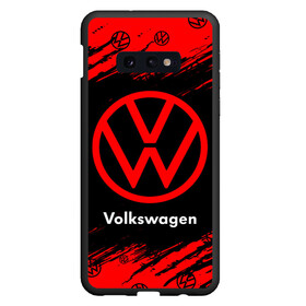 Чехол для Samsung S10E с принтом VOLKSWAGEN Фольксваген в Белгороде, Силикон | Область печати: задняя сторона чехла, без боковых панелей | Тематика изображения на принте: auto | logo | moto | symbol | volkswagen | авто | автомобиль | гонки | знак | лого | логотип | логотипы | марка | машина | мото | символ | символы | фольксваген