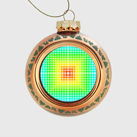 Стеклянный ёлочный шар с принтом Абстракция в Белгороде, Стекло | Диаметр: 80 мм | абстрактные | абстрактный | абстракция | квадрат | квадраты | плитка | плитки | плиточки | светящиеся | яркие | яркий