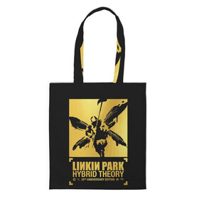 Шоппер 3D с принтом Hybrid Theory 20th Anniversary в Белгороде, 100% полиэстер | Плотность: 200 г/м2; Размер: 34×35 см; Высота лямок: 30 см | Тематика изображения на принте: chester bennington | hybrid theory | linkin park | rock | беннингтон | линкин парк | рок | честер