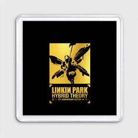 Магнит 55*55 с принтом Hybrid Theory 20th Anniversary в Белгороде, Пластик | Размер: 65*65 мм; Размер печати: 55*55 мм | Тематика изображения на принте: chester bennington | hybrid theory | linkin park | rock | беннингтон | линкин парк | рок | честер