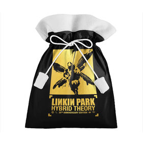 Подарочный 3D мешок с принтом Hybrid Theory 20th Anniversary в Белгороде, 100% полиэстер | Размер: 29*39 см | Тематика изображения на принте: chester bennington | hybrid theory | linkin park | rock | беннингтон | линкин парк | рок | честер