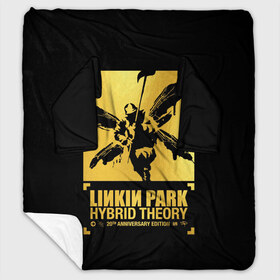 Плед с рукавами с принтом Hybrid Theory 20th Anniversary в Белгороде, 100% полиэстер | Закругленные углы, все края обработаны. Ткань не мнется и не растягивается. Размер 170*145 | Тематика изображения на принте: chester bennington | hybrid theory | linkin park | rock | беннингтон | линкин парк | рок | честер