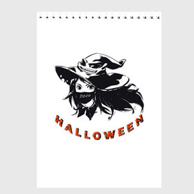 Скетчбук с принтом Феечка Хеллуин в Белгороде, 100% бумага
 | 48 листов, плотность листов — 100 г/м2, плотность картонной обложки — 250 г/м2. Листы скреплены сверху удобной пружинной спиралью | helloween | witch halloween | ведьма | ведьма хеллуин | день всех святых | феечка | фея | хеллуин