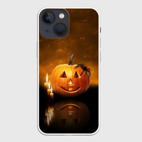 Чехол для iPhone 13 mini с принтом Паук на тыкве в Белгороде,  |  | halloween | паук | паук на тыкве | праздник | страшный праздник | тыква | тыква джек | хэллоуин