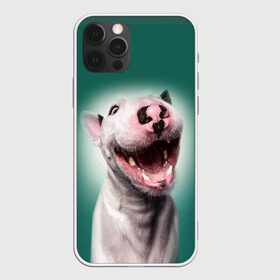 Чехол для iPhone 12 Pro Max с принтом Bully в Белгороде, Силикон |  | Тематика изображения на принте: bull terrier | ears | eyes | fangs | jaw | muzzle | nose | smile | бультерьер | глаза | клыки | нос | пасть | улыбка | уши