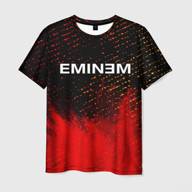 Мужская футболка 3D с принтом EMINEM / ЭМИНЕМ в Белгороде, 100% полиэфир | прямой крой, круглый вырез горловины, длина до линии бедер | eminem | logo | music | oldschool | rap | raper | еминем | лого | логотип | логотипы | музыка | музыкант | олдскул | рэп | рэпер | рэппер | символ | символы | эминем