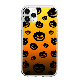 Чехол для iPhone 11 Pro матовый с принтом Halloween - Тыквы в Белгороде, Силикон |  | halloween | jack lantern | trick or treat | день всех святых | день мертвых | конфеты или жизнь | лицо тыквы | праздник | рожи | светильник джека | страшно | тыква | тыква с лицом | тыквенный | тыквы | ужасы