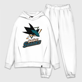 Мужской костюм хлопок OVERSIZE с принтом Сан Хосе Шаркс в Белгороде,  |  | hockey | nhl | san jose | san jose sharks | sharks | usa | нхл | сан хосе | сан хосе шаркс | спорт | сша | хоккей | шайба | шаркс