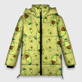 Женская зимняя куртка 3D с принтом Милашка авокадик в Белгороде, верх — 100% полиэстер; подкладка — 100% полиэстер; утеплитель — 100% полиэстер | длина ниже бедра, силуэт Оверсайз. Есть воротник-стойка, отстегивающийся капюшон и ветрозащитная планка. 

Боковые карманы с листочкой на кнопках и внутренний карман на молнии | avocado | fruits | heart | vegetables | авокадо | овощи | сердца | сердце | фрукты