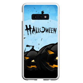 Чехол для Samsung S10E с принтом HALLOWEEN в Белгороде, Силикон | Область печати: задняя сторона чехла, без боковых панелей | bones | ghost | halloween | pumpkin | skull | кости | летучие мыши | приведение | призрак | скелет | тыква | хеллоуин | хоррор | хэллоуин