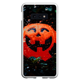 Чехол для Samsung S10E с принтом Pumpkin в Белгороде, Силикон | Область печати: задняя сторона чехла, без боковых панелей | halloween | pumpkin head devil | тыква джек | хэллоуин