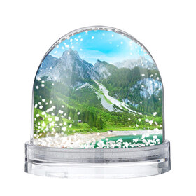 Снежный шар с принтом Альпийские горы в Белгороде, Пластик | Изображение внутри шара печатается на глянцевой фотобумаге с двух сторон | альпийские горы | альпы | гора | горы | озеро