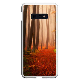 Чехол для Samsung S10E с принтом Осенний лес в Белгороде, Силикон | Область печати: задняя сторона чехла, без боковых панелей | деревья | лес | листва | осенний лес | осень | природа