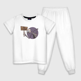 Детская пижама хлопок с принтом Фу в Белгороде, 100% хлопок |  брюки и футболка прямого кроя, без карманов, на брюках мягкая резинка на поясе и по низу штанин
 | mc lao | mclao | бан | блогер | богатыри | лайрафортнайт | мельница | мслао
