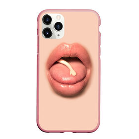Чехол для iPhone 11 Pro Max матовый с принтом КУКОЛЬНАЯ РУКА в Белгороде, Силикон |  | doll | girl | hand | lips | mouth | tongue | губы | девушка | кукла | рот | рука | язык