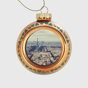 Стеклянный ёлочный шар с принтом Париж в Белгороде, Стекло | Диаметр: 80 мм | Тематика изображения на принте: город | париж | улицы города | франция | эйфелевая башня