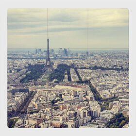 Магнитный плакат 3Х3 с принтом Париж в Белгороде, Полимерный материал с магнитным слоем | 9 деталей размером 9*9 см | город | париж | улицы города | франция | эйфелевая башня
