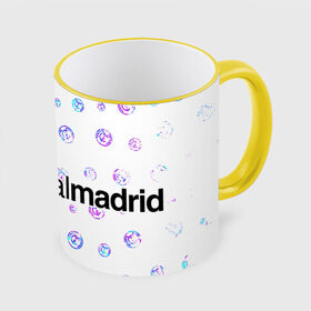Кружка с принтом REAL MADRID / РЕАЛ МАДРИД в Белгороде, керамика | ёмкость 330 мл | football | logo | madrid | real | realmadrid | sport | клуб | лого | логотип | логотипы | мадрид | реал | реалмадрид | символ | символы | спорт | форма | футбол | футбольная