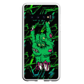 Чехол для Samsung Galaxy S10 с принтом Rock Zombie в Белгороде, Силикон | Область печати: задняя сторона чехла, без боковых панелей | blood | diablo | haloween | horror | дьявол | зомби | кости | кровь | мозги | мясо | страшилка | ужасы | хеллоуин | хелоуин