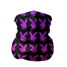 Бандана-труба 3D с принтом playboy в Белгороде, 100% полиэстер, ткань с особыми свойствами — Activecool | плотность 150‒180 г/м2; хорошо тянется, но сохраняет форму | black | pink | playboy | violet | плейбой | розовый | фиолетовый. | черный