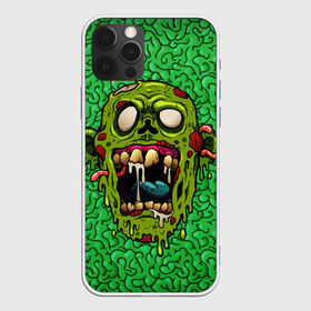 Чехол для iPhone 12 Pro Max с принтом Зомби в Белгороде, Силикон |  | Тематика изображения на принте: blood | diablo | haloween | horror | дьявол | зомби | кости | кровь | мозги | мясо | страшилка | ужасы | хеллоуин | хелоуин